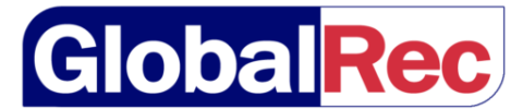 Logotipo de GlobalRec, líder en recambios originales
